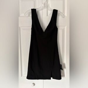 Lulus Perfection Bound Black Sleeveless Cowl Back Mini Dress